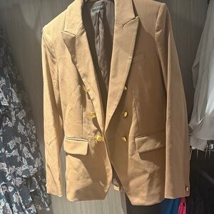 Rag & Bone Tan Blazer with Gold Buttons- size 6